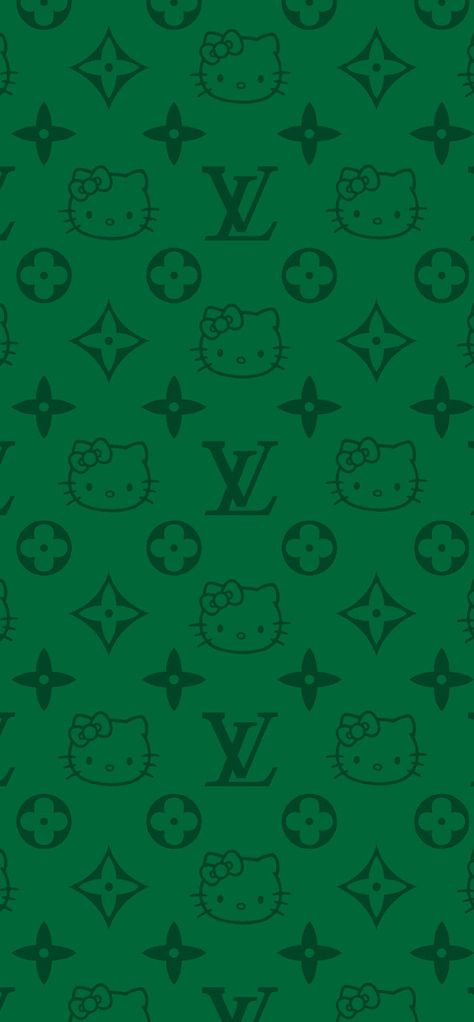 Green Hello Kitty Aesthetic, Green Hello Kitty Wallpaper, Green Hello Kitty, Kitty Background, St Patricks Day Wallpaper, Holiday Wallpapers, 헬로키티 배경화면, Hello Kitty Wallpaper Hd, Hello Kitty Aesthetic