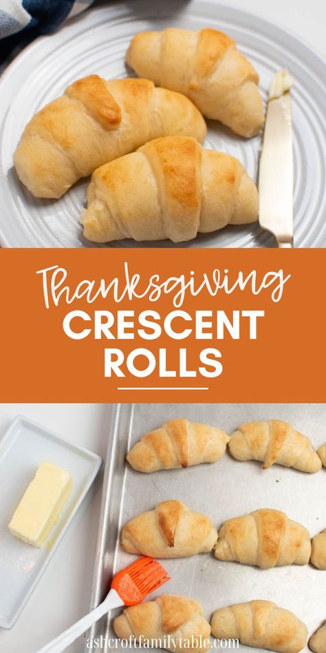 Thanksgiving no-knead crescent rolls. Thanksgiving Dinner Side Dishes, Thanksgiving Crescent Rolls, Dishes For Thanksgiving Dinner, Side Dishes For Thanksgiving Dinner, Thanksgiving Rolls Recipes, Side Dish For A Crowd, Traditional Thanksgiving Sides, Thanksgiving Dinner Rolls, Dish For A Crowd