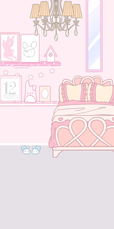 Doll House Background, Chibi House, Bg Texture, Doll Backgrounds, Bedroom Drawing, Barbie Paper Dolls, Dollhouse Bedroom, Scene Drawing, Cartoon House