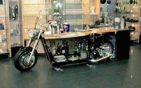 Club Interior, Harley Davidson Decor, Harley Davidson Crafts, Biker Bar, Ultimate Man Cave, Motorcycle Garage, Inspired Furniture, Man Cave Home Bar, Automotive Decor