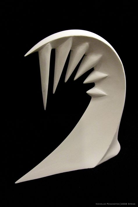 Plaster Sculpture - Spring 2008 by Nicholas Pennington, via Behance Nonrepresentational Sculpture, Figurative Kunst, Three Dimensional Shapes, Plaster Sculpture, Sculpture Projects, Project Board, 3d Studio, Ap Art, Stone Sculpture