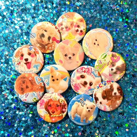 12 Beautiful Puppy Pins! Each one is handmade upon order  if you're interested in having a custom button design made feel free to message me Custom Buttons, Pinback Buttons, Cute Pins, Button Design, Button Pins, Buttons Pinback, Things To Buy, Portland, Projects To Try