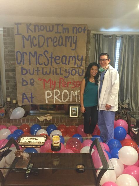 Greys Anatomy Promposal greys anatomy mc dreamy mcsteamy Greys Anatomy Hoco Proposal, Greys Anatomy Promposal, Prom Signs, Prom Posals, Mc Dreamy, Cute Promposals, Dance Proposals, Prom Proposals, Cute Prom Proposals