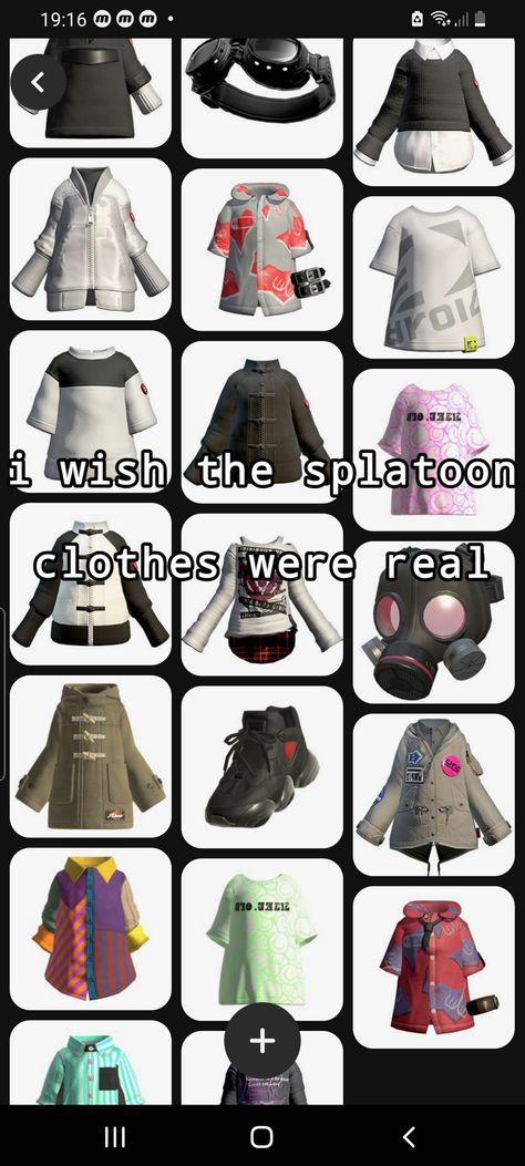 Splatoon Outfit Ideas In Game, Splatoon Inspired Outfits, Splatoon 3 Outfits Ideas, Splatoon 3 Outfits, Splatoon Clothing, Splatoon Outfit Ideas, Splatoon Fashion, Splatoon Outfits, Splatoon Clothes