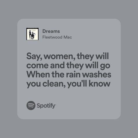 Dreams Fleetwood Mac Lyrics, Dreams Fleetwood Mac, Fleetwood Mac Lyrics, Fleetwood Mac Dreams, Midnight Rain, Vision Board Images, Instagram Add, Senior Quotes, Just Lyrics