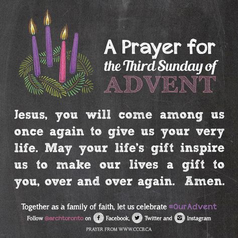 Prayer for the Third Sunday of Advent #ouradvent Third Advent Sunday, Advent Wishes, Sunday School Advent, Advent Wreath Prayers, Advent Catholic, Third Sunday Of Advent, Rejoice In The Lord Always, Advent Prayers, Rejoice In The Lord