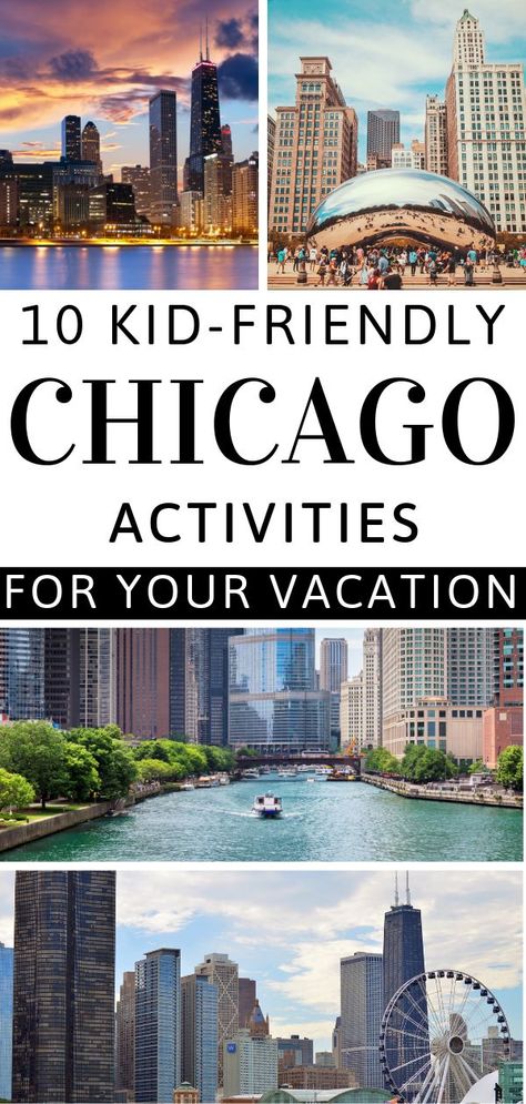 Chicago With Kids, Chicago Activities, Chicago Vacation, Visit Chicago, Chicago Travel, Essentials List, Usa Travel Guide, Us Travel Destinations, Family Destinations