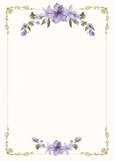 Wallpaper Backgrounds Purple Flowers, Blank Wedding Invitation Templates, Calligraphy Borders, Indian Invitation Cards, Flower Background Design, Violet Aesthetic, Digital Invitations Wedding, Lavender Aesthetic, Vintage Borders