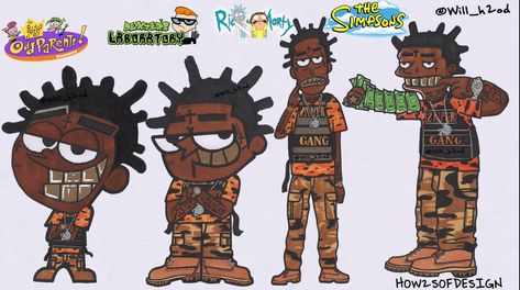 Kodak Black Kodak Black Cartoon, Kodak Black Drawing, Kodak Black Wallpaper Cartoon, Kodak Black Tattoo Ideas, Kodak Black Tattoos, Kodak Black Poster, Kodak Black Wallpaper, Timmy Turner, Hip Hop Artwork