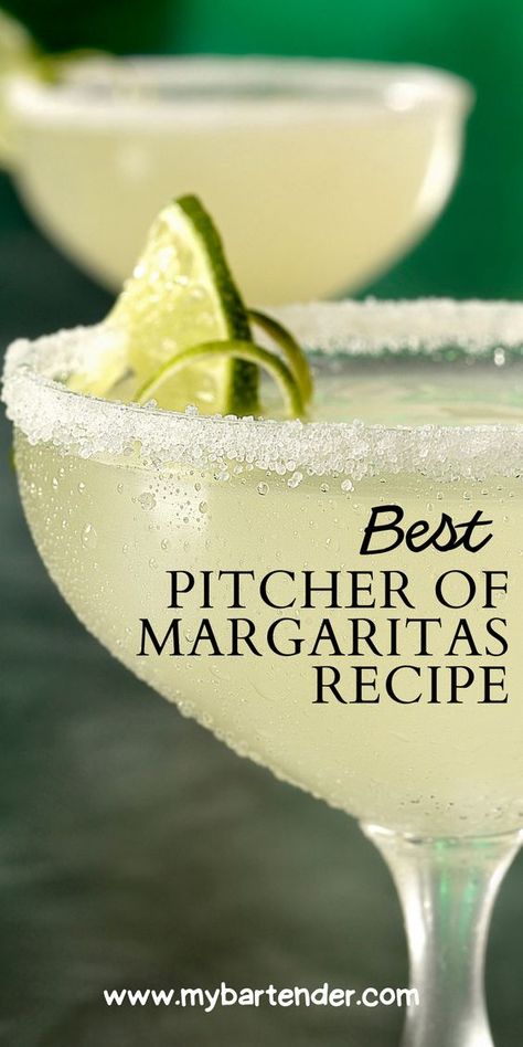 Classic Margarita Recipe Pitcher, Homemade Margaritas Pitcher, Picture Margarita Recipe, Margaritas By The Pitcher, Gluten Free Margarita Recipe, Best Margarita Recipe Pitcher, Best Homemade Margaritas, Good Margarita Recipe, 2 Gallon Margarita Recipe