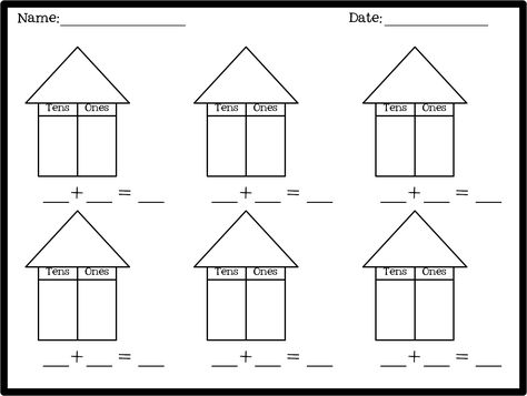 The Brown-Bag Teacher: 1st Grade Place Value “You can call me Sergeant, Cadet” Place Value House, Maths Strategies, 1st Grade Place Value, Place Value Projects, Anchor Charts First Grade, Air Quotes, Place Value Worksheets, First Grade Math Worksheets, 1st Grade Activities