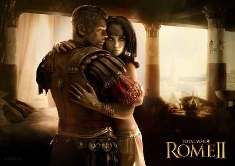 ArtStation - Very old pic! "Antony and Cleopatra" Total War: Rome II, Mariusz Kozik Ancient Egypt Aesthetic, Imperial Legion, Mark Antony, Famous Duos, Roman Legion, Greek Warrior, Historical Armor, Julius Caesar, Roman History