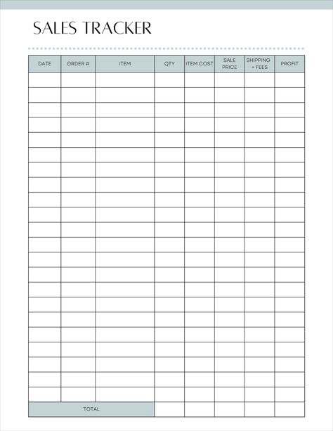 This printable sales tracker template is great for online business owners, small business owners, resellers, or individual business owners to track their sales and profits. Use this template to keep your business finances organized and as a way to watch as your sales grow and your goals are reached. This tracker comes in 8 different colors. You can pick your favorite or use as many as you need to color-coordinate by category. Sales Tracker Template, Business Planner Organization, Profit Tracker, Small Business Sales, Small Business Plan Template, Sales Tracker, Tracker Template, Small Business Plan, Craft Fair Displays