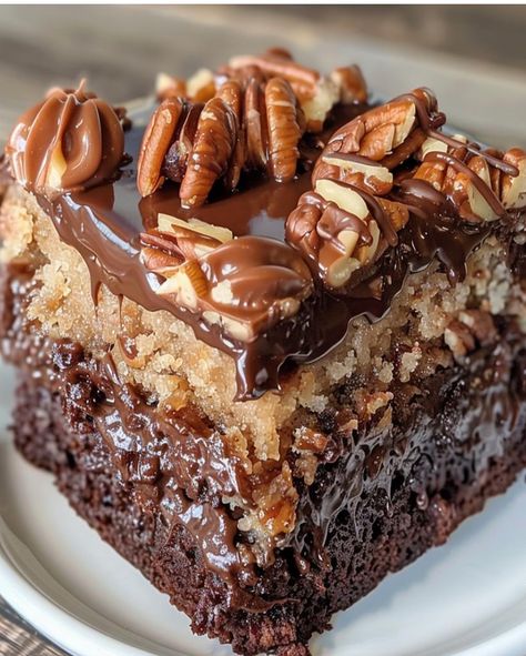 Box German Chocolate Cake, Recipes Tower, German Chocolate Poke Cake, Optimal Recipes, Chocolate Chocolate Cake, German Chocolate Cake Recipe, German Chocolate Cake Mix, Chocolate Poke Cake, Pecan Pie Cheesecake