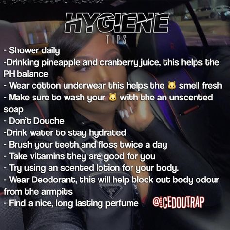 Female Hygiene, Hygiene Tips, Body Hygiene, Beauty Routine Tips, Shower Skin Care, Beauty Tips For Glowing Skin, Hygiene Routine, Baddie Tips, Healthy Skin Tips