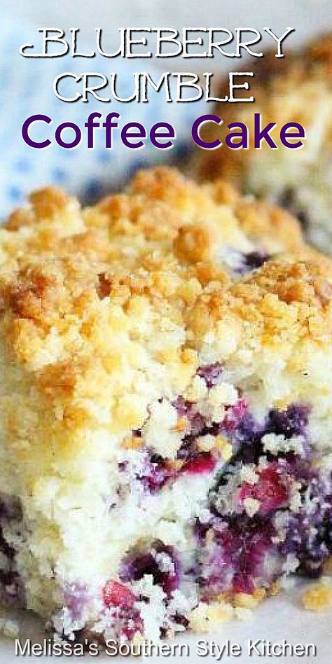 Blueberry Crumble Coffee Cake, Crumble Coffee Cake, Blueberry Coffee Cake Recipe, Classic Coffee Cake, Blueberry Desserts Recipes, Blueberry Crumb Cake, Coffee Cake Recipes Easy, Blueberry Breakfast Cake, Blueberry Coffee Cake