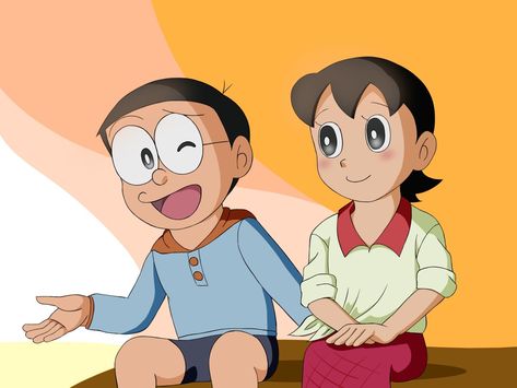 Doraemon And Nobita Friendship Wallpaper, Romantic Cartoon Images, Diy Cake Topper Printable, Nobita Doraemon, Romantic Cartoon, Nobita Shizuka, Homecoming Outfits For Guys, Friendship Wallpaper, Doraemon Nobita