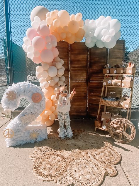 Two Groovy Vw Van Cutout, Two Groovy Table Set Up, Too Groovy Birthday Party Outfits, Groovy Two Party, Groovy Second Birthday, Two Groove Party, 2 Groovy Photoshoot, Groovy One Birthday Outfit, Two Groovy Dessert Table