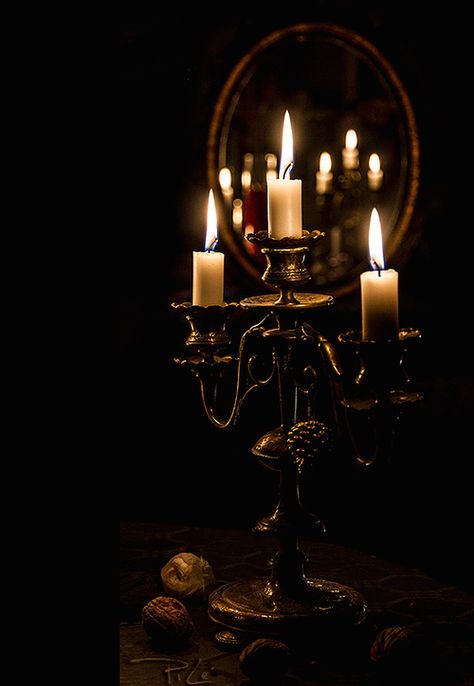 Lumière by Pierrick Leclère Kunst Inspiration, Candle Aesthetic, Arte Obscura, Candle Magic, Hallows Eve, Candle Lanterns, In The Woods, Dark Aesthetic, Staging