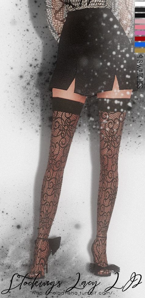 Sims 4 Stockings Cc, Sims Vampire, Set Socks, Sims Download, Cc Clothes, Standing Poses, Sims 1, Sims4 Cc, Black Stockings