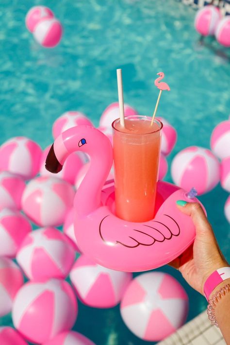 Poolside cocktails at the Fairmont Banff Springs outdoor pool for 2023 summer.  Banffchella drink menu in Banff hotel! Flamingo Cup, Water Play Toys, Flamingo Float, Fairmont Banff Springs, Fairmont Banff, Party Swimming Pool, Flamingo Birthday Party, Flamingo Design, Flamingo Birthday