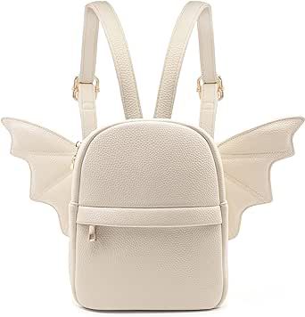 Prime Original Women Fashion Mini Backpack Purse | Detachable Bat Angel Wing Shoulder Bag Wing Backpack, Angel Wings Backpack, Beige Clothing, Mini Backpack Purse, Mini Backpack, Mini Fashion, Backpack Purse, Mini Books, Angel Wings