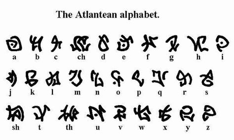 Totally using this Atlantis Symbol Tattoo, Atlantis The Lost Empire Tattoo Ideas, Atlantis The Lost Empire Quotes, Atlantis Alphabet, Lost City Of Atlantis Tattoo, Atlantean Alphabet, Atlantean Language, Atlantis Tattoo Ideas, Atlantis The Lost Empire Tattoo