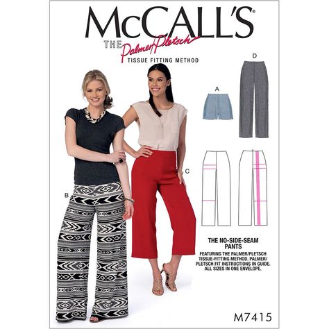 Misses Shorts and Trousers McCalls Sewing Pattern 7415. Size 6-22. Pants Sewing, Haine Diy, Modern Sewing Patterns, Sewing Business, Pants Sewing Pattern, Mccalls Sewing Patterns, Womens Sewing Patterns, Mccalls Patterns, Love Sewing