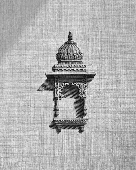 Pencil And Pen, Pen Art Work, مركز ثقافي, Architecture Drawing Sketchbooks, Pen Art Drawings, Painting Paper, Architecture Drawing Art, Geometric Art Prints, Indian Art Paintings