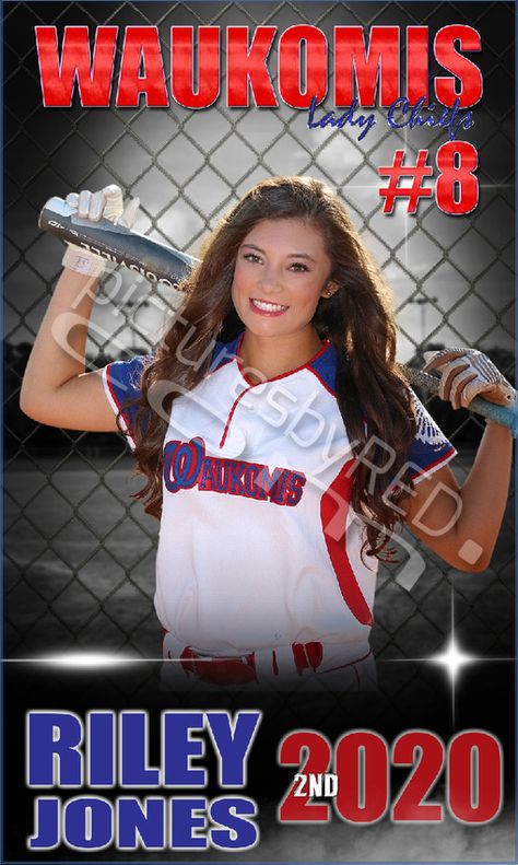 Softball Banner Poses, Softball Banner Pictures, Senior Softball Banner, Senior Sports Banners, Baseball Poses, Softball Pictures Poses, Softball Picture, Senior Poster, Softball Posters