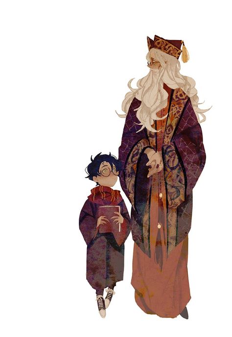 Harry and Dumbledore Harry And Dumbledore Fanart, Wizard101 Fanart, Albus Potter Fanart, Peeves Harry Potter, Harry Potter Fanart, Harry Potter Illustrations, Buku Harry Potter, Harry Potter Illustration, Harry Potter Artwork