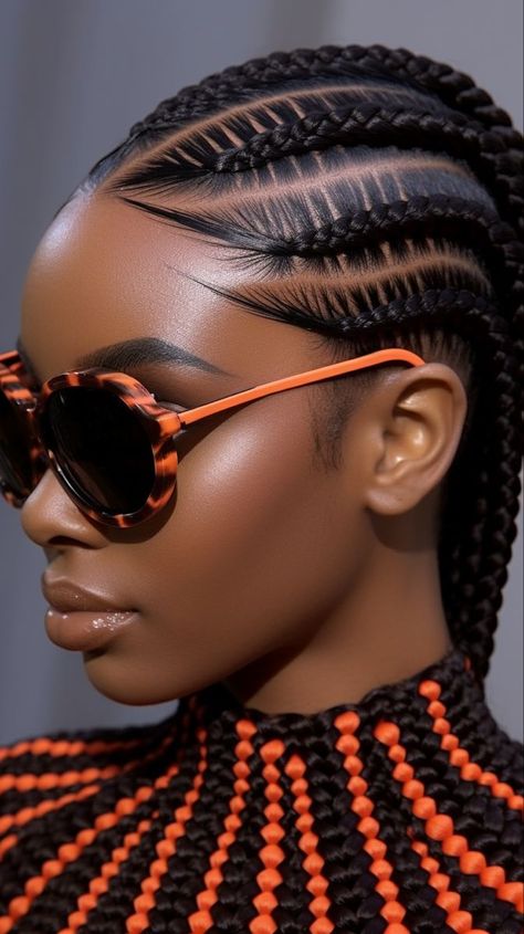 Editorial Braids, Bread Hair, Latest Hairstyles For Ladies, Latest Hair Braids, Hair Braid Patterns, Simple Bread, Cornrows Braids For Black Women, Κούρεμα Bob, Hairstyles For Ladies