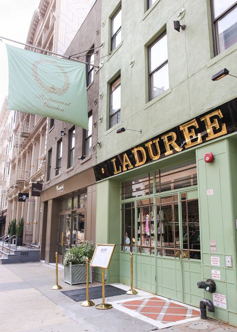 8 Inspiring Shops and Eats in New York City for Creative Women Laduree Soho Nyc, Laduree Soho, Laduree New York, Nyc Places, Restaurants In New York City, Winter Nyc, Restaurants In New York, Parisian Bistro, Tea Shops