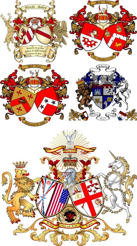 Personal Coat Of Arms Ideas, Coat Of Arms Template, Design Your Own Coat Of Arms, Marriage Template, Shield Template, Family Crest Symbols, Family Crest By Last Name Coat Of Arms, Non Traditional Wedding Ring, Royal Coat Of Arms United Kingdom