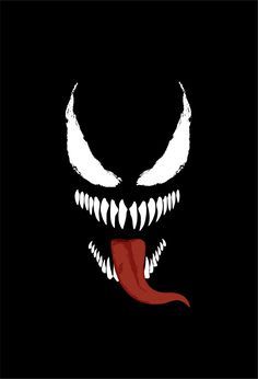 Venom Painting Easy, Venom Pumpkin Painting, Venom Graffiti, Venom Drawing Easy, Cartoon Art Tattoo, Venom Painting, Venom Illustration, Venom Pumpkin, Venom Cartoon