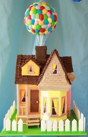 Casa Up, Up Pixar, House Cake, Crazy Cakes, Disney Cakes, Cake Boss, Love Cake, Fancy Cakes, Piece Of Cakes