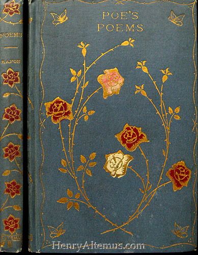 Beautiful Rare Books | Description: 1899 EDGAR ALLAN POE POEMS RAVEN BELLS RARE ILLUSTRATED Vintage Book Covers, Beautiful Book Covers, Blue Book, Beautiful Cover, Edgar Allan Poe, Book Cover Art, Old Books, I Love Books, Antique Books