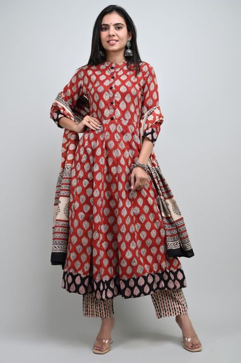 Anarkali Kurti set Bagru Hand block print with natural dye and Dabu With mulmul dupatta For Order please Call or Whatsapp at 9903377708 #anarkali #anarkalidress #anarkali #anarkaligown #anarkalikurti #anarkalisuit #anarkalidresses #anarkalikurta #anarkalikurtis #anarkalikurtas #anarkalikurtisonline #anarkalikurtiset #bagruprint #bagruhandblock #bagru #bagruprint #bagruhandblockprinting #mulmul #mulmuldupatta #nakshoraboutique Kameez Designs, Bagru Print, Desi Wear, Anarkali Kurti, Kurti Set, Anarkali Kurta, Anarkali Gown, Salwar Kameez Designs, Anarkali Suit