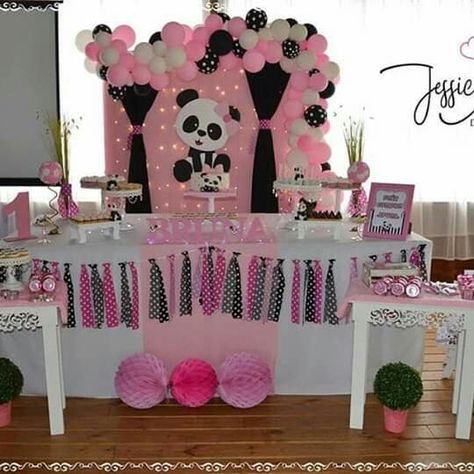 Panda Birthday Party Decorations, Panda Themed Party, Panda Birthday Party, Panda Birthday, Panda Party, Art Birthday Party, Art Birthday, Cat Party, Birthday Photos