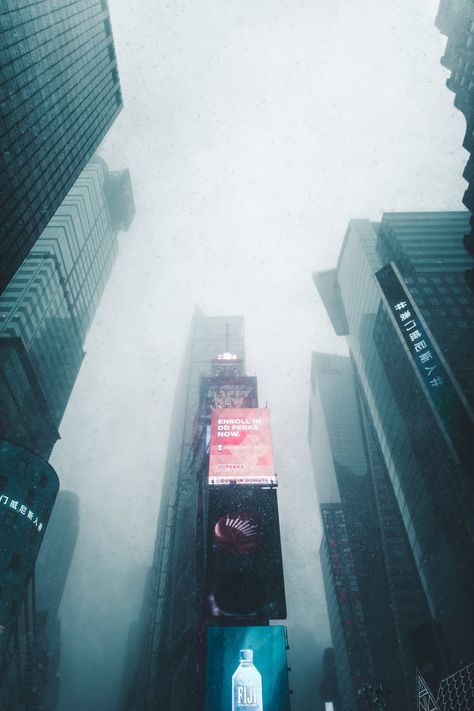 Futuristic NYC.. Download this photo by Andre Benz on Unsplash Dark Red Wallpaper, Cloud Canvas, New York Pictures, Free City, Snow Storm, Red Wallpaper, Music Photography, Download Free Images, Free Images