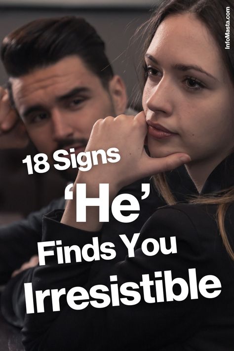 18 Signs He Finds You Irresistible: Pay attention to these 18 hints that reveal he's falling head over heels for you. From his actions to his words, these signs will confirm his strong attraction. When He Picks You Up, He's Obsessed With Me Quotes, When He Teases You, How He Looks At Her, Man Obsessed With Me, Does He Like Me, Make Him Obsessed, Loving Relationship, Health Podcast