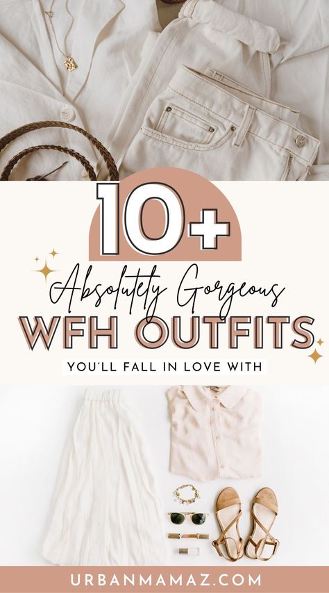 Looking for absolutely gorgeous WFH outfits you'll fall in love with? Check out these comfy and chic work from home outfits that don't include sweatpants. Wfh Style Women, Work From Home Outfit Summer, Comfy Work From Home Outfits, Work From Home Outfit Ideas, Wfh Outfits, Work From Home Outfit, Best Beauty Tips, Comfy Chic, Home Outfit