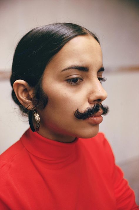 Women With Mustaches, Cuban Artist, Cool Mustaches, Consulting Logo, Performance Artist, Feminist Art, Hair Transplant, Unwanted Hair, Facial Hair