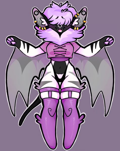 Bat Oc Art, Digital Art Oc, Fursona Ideas, Cartoon Bat, Degenerate Art, Fur Suits, Oc Art, Want To Draw, Hair Design