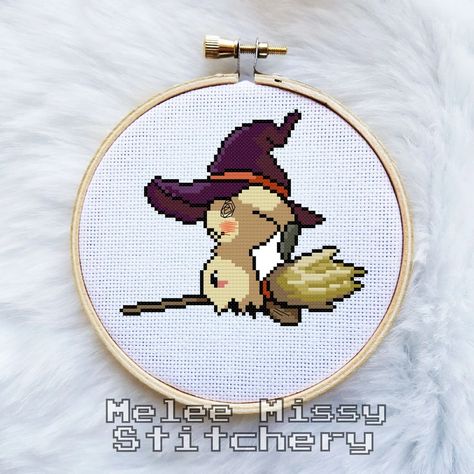 Spooky Gifts, Dmc Thread, Witch Hat, Delivery Service, Digital Pattern, Cross Stitch Embroidery, Embroidery Stitches, Fiber Art, Denmark