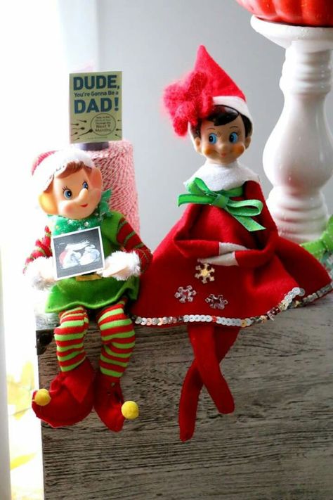 Pregnant elf on the shelf Elf On The Shelf Gender Reveal, Elf On The Shelf New Baby Sister, Pregnant Elf On The Shelf Ideas, Elf On The Shelf Pregnant, Pregnant Elf, Pregnant Elf On The Shelf, Elf On The Shelf Gets Married, How To Make Your Elf On The Shelf Pregnant, Nintendo Store