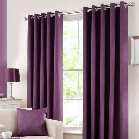 Brown Curtains Living Room, Office Curtains, Curtains Dunelm, Brown Curtains, Living Room Decor Curtains, Eyelet Curtains, Cool Curtains, Types Of Rooms, Brown Living Room