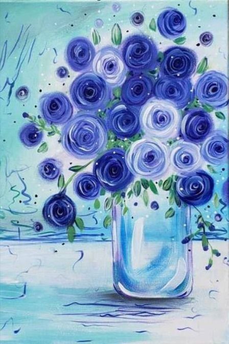 Violet Bouquet, Comic Illustrations, Paint Nite, Flower Painting Canvas, Easy Canvas, Easy Canvas Painting, Acrylic Painting For Beginners, Canvas Painting Diy, Spring Painting