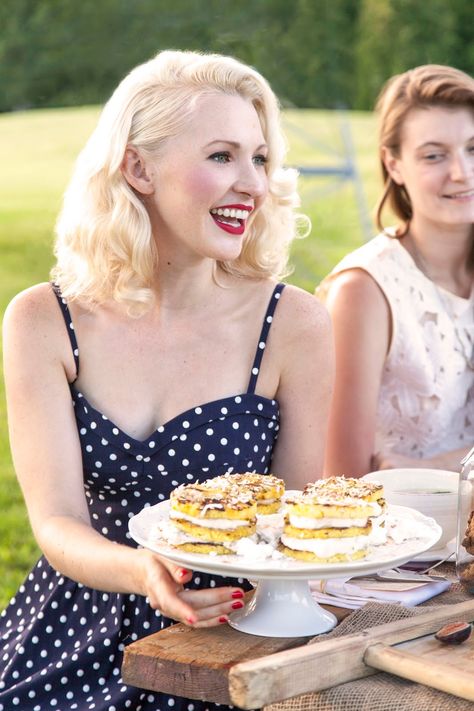 Yogurt And Banana, Abbey Sharp, Pineapple Yogurt, Banana Filling, Free Fruit, Grilled Pineapple, Tv Personality, Think Food, On The Grill