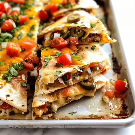 Sheet Pan Quesadillas Chicken, Chicken Sheet Pan Quesadilla, Quesadillas Chicken, Sheet Pan Quesadilla, Pan Quesadilla, Sheet Pan Quesadillas, Chicken Sheet Pan, Giant Chicken, Zesty Chicken